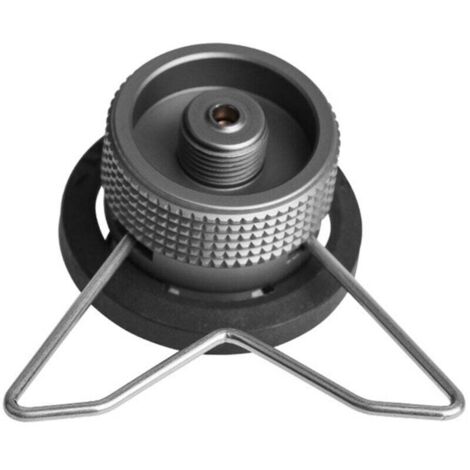 Adaptateur IPB avec support pour cuisinière à gaz longue entrée : réservoir de butane, sortie : vanne Lindal EN417 (1/4)
