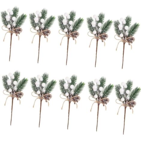 Aiguilles de Pin Artificielles Décoration Plante Artificielle Couronne Décorative Noël Matériau (1/4)
