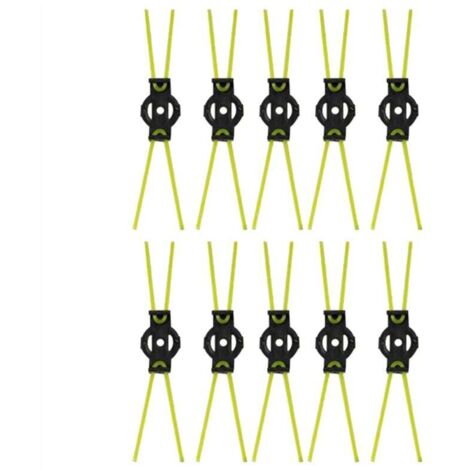 10 Pièces Tondeuse à Corde de Coupe Têtes Brosse Désherbage Enlevant la Mousse Sans Rouille Résistante L'Usure Général (1/4)