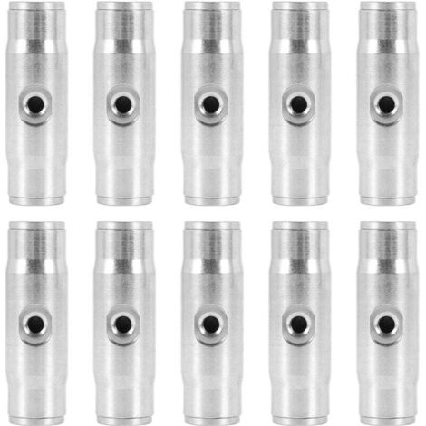 10 PièCes SéRies 3/8 Pouces Slip Lok Brouillard Buse Couplage Tees 10/24 UNC 1000 PSI Connexion (1/4)