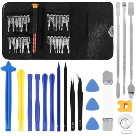 Kit De Réparation De Lunettes Et Montres - 5 Outils En Métal Argenté - Neuf