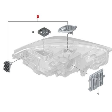 paire de modules de phares à LED, source de lumière de clignotant pour ...