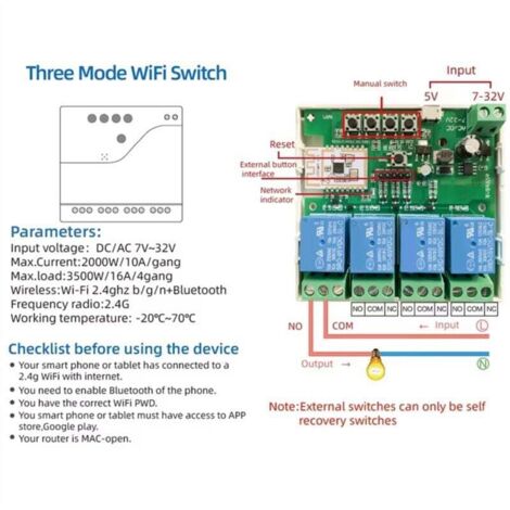 SONOFF DUALR3 Interrupteur Volet Roulant Connecté WiFi 2 Gang 2 Way