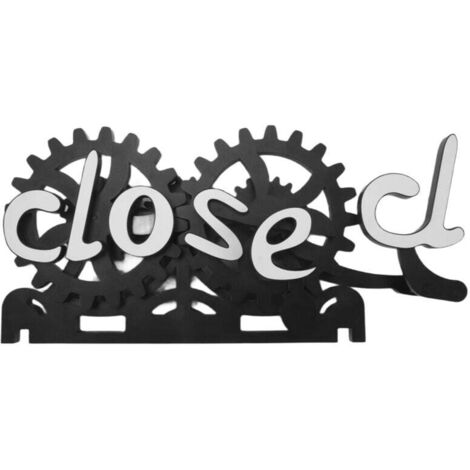 Panneau d'affichage ouvert-fermé, porte suspendue, engrenage, retournement pour magasin, restaurant, bar, hôtels, cafés, ventouse (1/4)