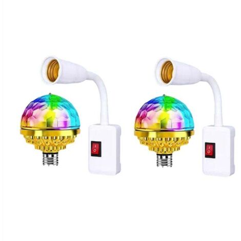 Lumière Disco pour Noël Rotative Colorée avec Douilles E27 Branchez (1/4)