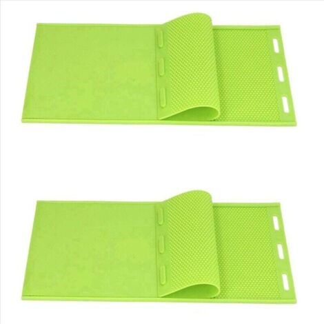 Lot de 2 moules en silicone pour cire d'abeille de 5,4 mm, pour estampage de fondations, équipement d'apiculture (1/4)