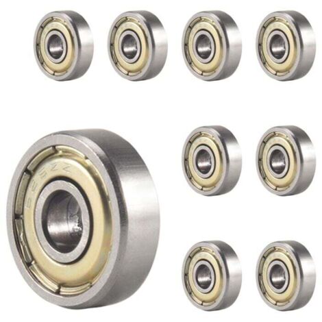 (R) 10x Roulements a billes gorge profonde 625-ZZ 5mm Industrie Top Qualite (1/4)