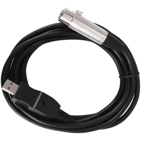 3 metres USB male vers XLR Microphone Nouveau Cable de liaison MIC (1/4)