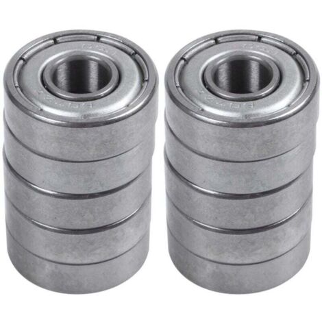Roulements à billes à gorge profonde à double blindage 607Z 7 x 19 6 mm, 10 pièces (1/4)