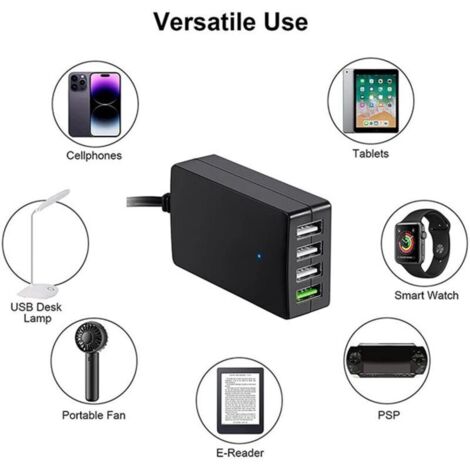 Convertisseur Voiture 2 Ports USB – Adaptateur Allume-Cigare 7,5 Cm Avec Charge Rapide Stable – Idéal Smartphone & Tablette