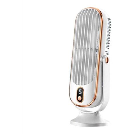Ventilateur Tour Sans Pales Rabattable à 720°, Silencieux Oscillant avec 5 Modes, Économe en Énergie pour Chambre Coucher, Bureau Blanc (1/4)