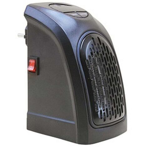 Radiateur Soufflant Salle de Bains Radiateur Electrique,Radiateur Chauffage Électrique Mini Chauffage d'appoint avec Thermostat Réglable Puissant 400 Watts Basse Consommation - Noir (1/4)