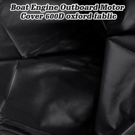 Accessoire Nautique Housse Moteur Hors-Bord PRITOK Tissu Oxford 600D - 74x45x58cm Pour 100-150CV Protection Moteur Bateau