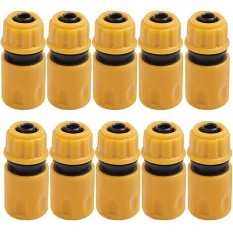 10 pièces buses de tuyau d'arrosage, buses de tuyau d'arrosage, accessoires d'arrosage rapide de jardin en plastique, accessoires d'arrosage, buses d'arrosage, accessoires de tuyau, acces (1/4)