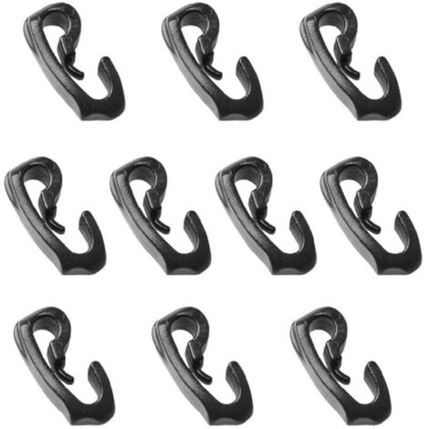 Lot de 10 pinces de serrage pour bâche, auvent, piège, tente, camping, tente, crochets de tente, crochets de tente, crochets de tente, crochets de tente, crochets de suspension pour lumi (1/4)