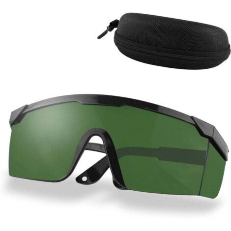 Lunettes de protection des yeux, Alldo Lunettes IPl Lunettes laser Lunettes d'équipement de beauté pour graveur laser d'épilation IPl, vert (1/3)