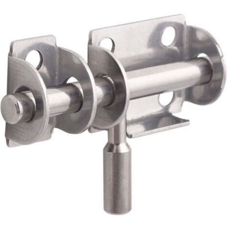 Lot de 3 Pièces Loquet de Porte en Acier Inoxydable - Verrou de Sécurité pour Portes de Salle de Bain, WC, Fenêtres, Meubles et Portes en Bois - Avec vis autotaraudeuses (1/4)