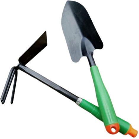 Xclou Transplantoir à Main Pour Jardin - Mini Pelle Solide 34 X 9 X 4 Cm En Acier Et Manche Plastique - Truelle De Jardinage Gris Argenté/Vert