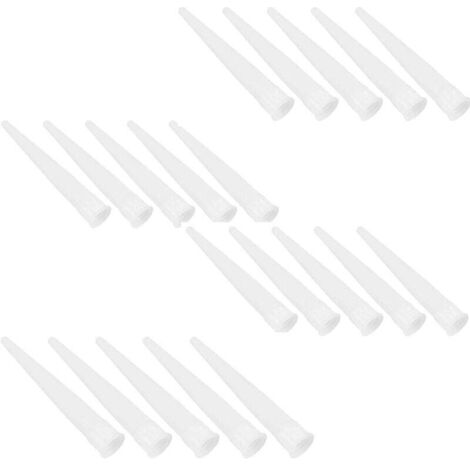 Cartouche Douilles Silicone Douilles Embouts de Remplacement en Silicone Pointes Cartouche Cartouche Buses 20 Pièces (1/4)