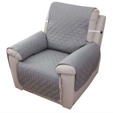 Housse Fauteuil Relax 1 Place, Housse de Canapé Protecteur Inclinable Imperméable pour Chambre (Gris 55×200) (1/4)