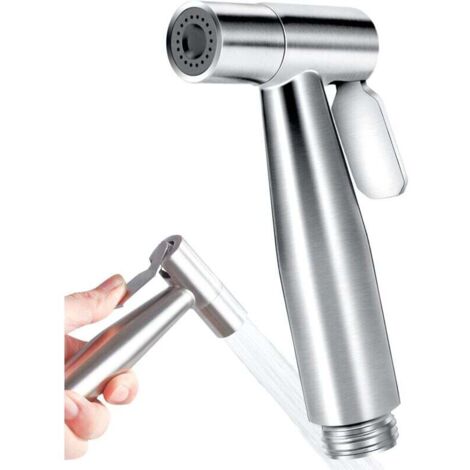 Douchette Toilette WC, Douchette WC, Kit de Pulvérisateur de Bidet en Acier Inoxydable, Pulvérisateur de Baignoire Portatif pour Toilettes (1/4)