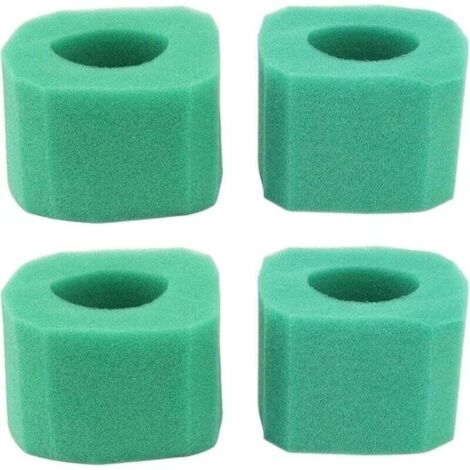 Lot de 4 cartouches filtrantes de rechange en mousse réutilisables durables et pratiques pour pompe de piscine (1/4)