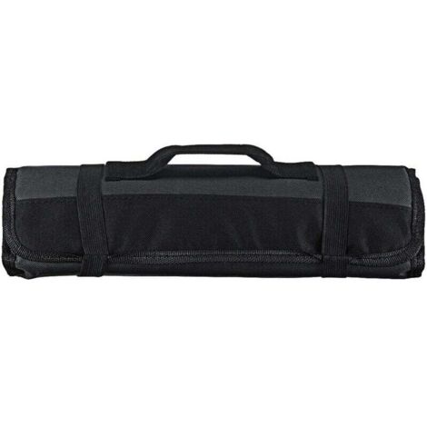 Sac Organisateur de Rouleau D'outils, Fourre-tout à Outils à Enrouler à la Main Multi-poches, Pochette à Outils Portative à Rouler pour Sac à Outils(noir) (1/4)