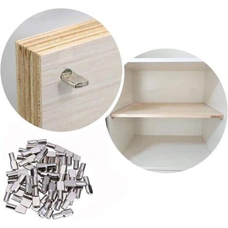 120 Pcs Support d'Étagère pour Armoire Meuble, 4 Styles Taquet Etagere 120 Pcs Support d'Étagère pour Armoire Meuble, 4 Styles Taquet Etagere