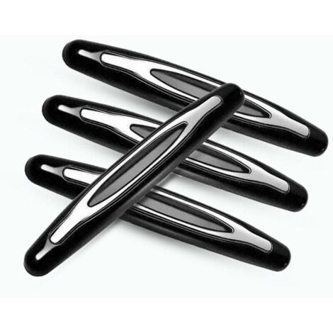Protecteur de Bord de Porte,4 Pièce Garniture de Protection de Pare Chocs Voiture Bandes Anti Collision pour la Protection de Pare Chocs de Porte Avant et Arrière de Voiture(Noir) (1/4)