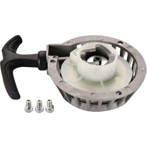 Démarreur à Tirette avec 3 Boulons Remplacement pour 2 Temps 47cc 49cc Pocket Bike Mini Moto ATV 4 Wheeler Quad (1/4)