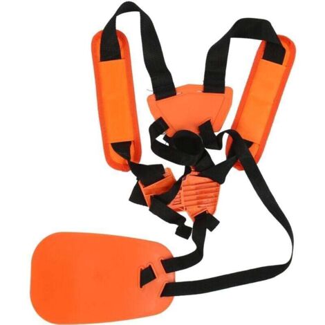 Tondeuse Bandoulière Tondeuse Gazon Harnais Sangle Double paule Ceinture En Nylon pour Débroussailleuse (1/4)