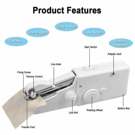 Machine À Coudre Portative Lissage Couture Outil De Couture Électrique