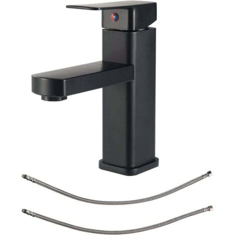 Mitigeur de Lavabo Noir Mat, Robinets de Lavabo de Salle de Bain à Levier Unique, Robinets de Lavabo, Robinets de Lavabo, Robinets Pour Lavabo, Mitigeur de Lavabo, Robinet de Lavabo (1/4)