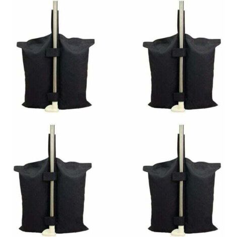 Sac de lestage robuste de qualité industrielle avec coutures doubles pour auvent de tente dépliable Noir (1/4)