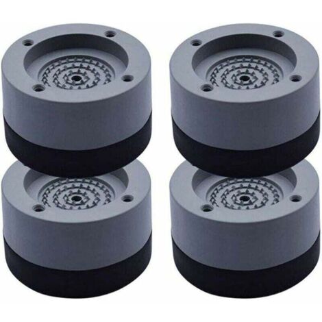 4Pcs Patins Anti Vibration Tampon Anti-vibration Lave Linge Universel Pieds Stabilisateur Piédestal pour Lave-Linge Réfrigérateur (1/4)