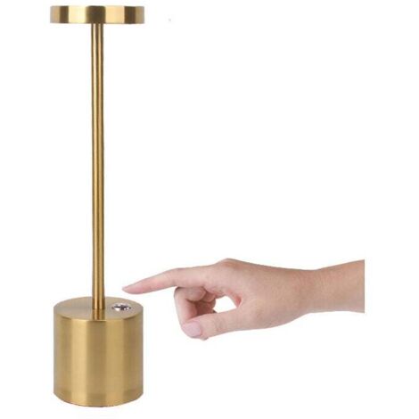 Lampe de table LED sans fil rechargeable, 1800mAh lumiere modernes à batterie, 3 températures de couleur, pour chevet, camping, interieur, exterieur, terrasse, restaurant (1/5)