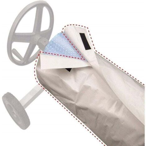 Couverture Enrouleur Bache Piscine Couverture De Piscine, Couverture Solaire Enrouleur Couverture De Protection Couverture Pare-soleil Imperméable Pour Protection Enrouleur Couverture Piscine 490x96cm