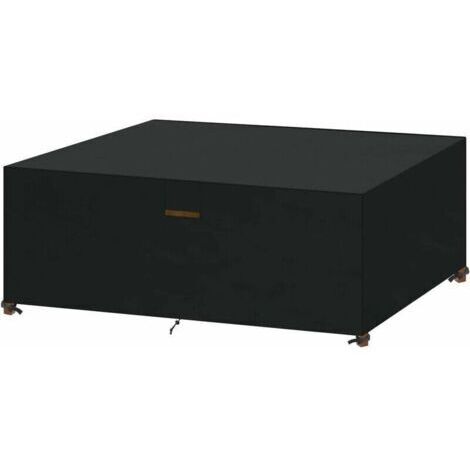 Housse Table Jardin Rectangulaire Housse de Protection Imperméable pour Meubles de Jardin Housse de Protection pour Salon de Jardin Bache pour Table et Chaises Extérieur (185 x 120 x 70cm)