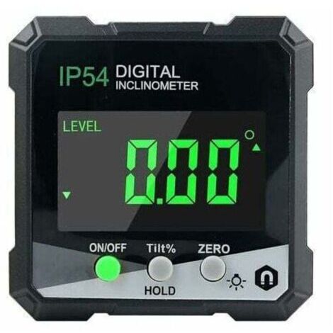 Détecteur d'angle numérique, rapporteur/jauge d'angle avec écran LCD, inclinomètre avec aimant, mesure d'angle numérique