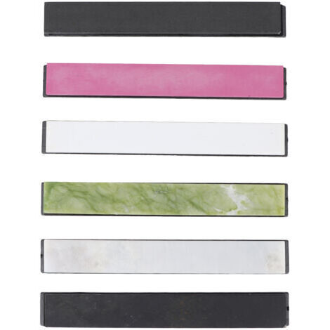 Pierre à aiguiser,6PCS 80010000 Grit Sharpening Stones Set Couteau Whetstone Oilstone Sharpener pour outils de cuisine