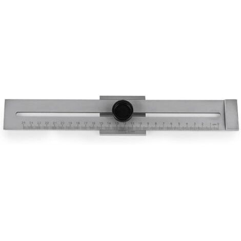 Jauge de trait de précision 250 mm, outil de traçage, jauge de marquage pour marquage et délimitation précis des marques et des lignes auxiliaires