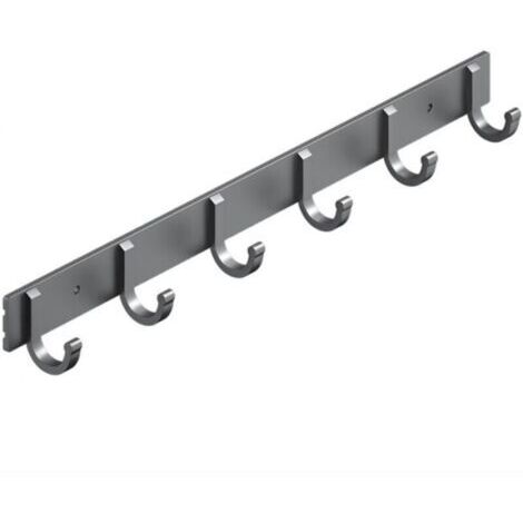 Crochets muraux, crochets à serviettes en aluminium robustes pour suspendre manteaux, chapeaux, clés, vêtements, crochets de placard, support mural pour cuisine, salle de bain, bureau (1/5)