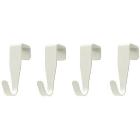 8 Pcs Crochet En Porte, Crochets En Forme De S, Acier Inox Patere Crochets De Porte, Patère Salle De Bains Serviette pour Porte Standart, Tiroir, Placard Armoire, Cuisine (1/4)
