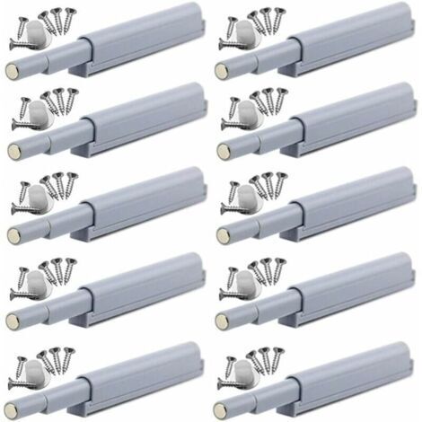 Appuyez pour ouvrir magnétique loquets Fermetures magnétiques push-open ouvre et ferme la porte avec une simple pression (10 pièces)
