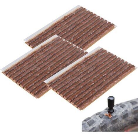 Kit Réparation Pneu Tubeless,Mèche Réparation Pneu,Bandes de Réparation de Pneu,pour Voiture,Camionnette,Moto,30PCS- (1/5)