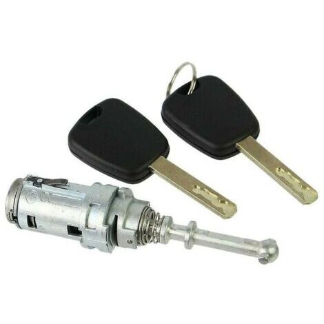KIT Serrure + Barillet pour Porte Avant Gauche Citroen C2 C3 C3 PLURIEL + 2 clés- (1/5)