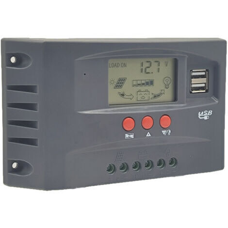 Contrôleur solaire photovoltaïque MPPT 12 V/24 V, régulation automatique de la tension, charge photovoltaïque 40 A