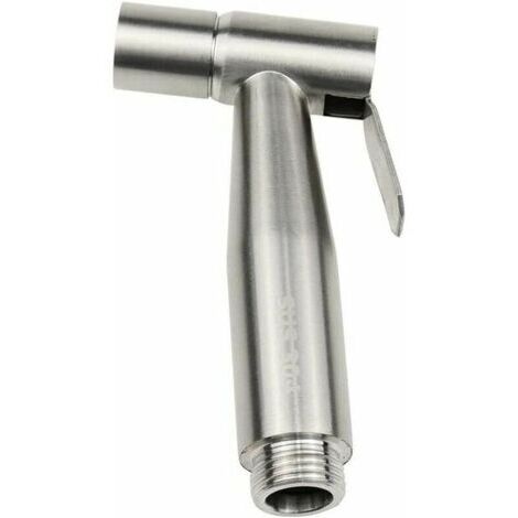 Douchette Bidet pour WC Acier Inoxydable Pulvérisateur de Couches Pulvérisateur à Bidet Manuel pour l'hygiène personnelle Douche Salle de Bain WC -Argent -, (1/5)
