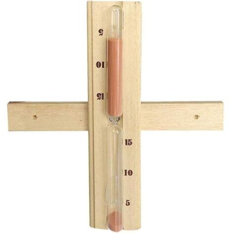 Sablier 15 Minutes Sauna Rotatif Mural Sauna en Bois Sablier Minuteur Sable Compte à rebours Horloge Spa Sauna Sablier Sauna Accessoires pour Hammam