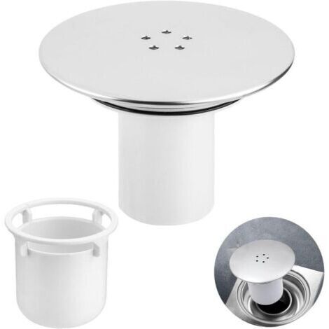 siphon de sol 90 mmCapot Bonde Douche, Bonde de Douche, Universelle Siphon Douche, Couvercle de Vidange de Douche, Remplacement de Couvercle de Prise de Drain de Douche
